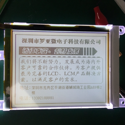 Weißes Hintergrundlicht FSTN Transflexive Monochrome 320x240 Punkte Graphische LCD-Anzeige