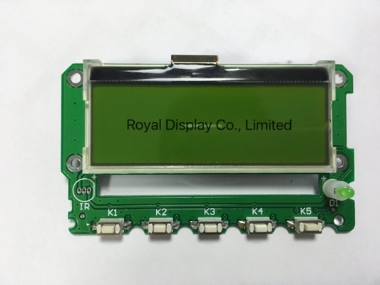 122*32 Grafik-LCD-Modul ST7567 Gelb-Grün mit Hintergrundbeleuchtung 12h Breittemperatur-Industriebildschirm