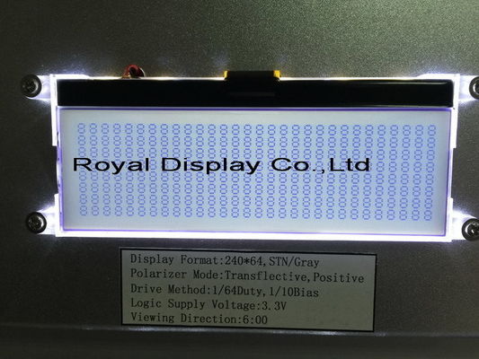Zahn LCD-Anzeigen-Modul-grafisches Monochrom des Fabrikpreis-240X64