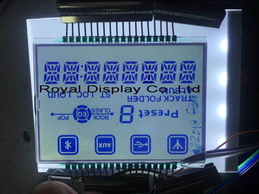 Fertigen Sie Segment LCD-Anzeigen-Modul STN der Digital-Signal-Ähnlichkeits-45mA 7 für Funkgerät-medizinische Ausrüstung besonders an