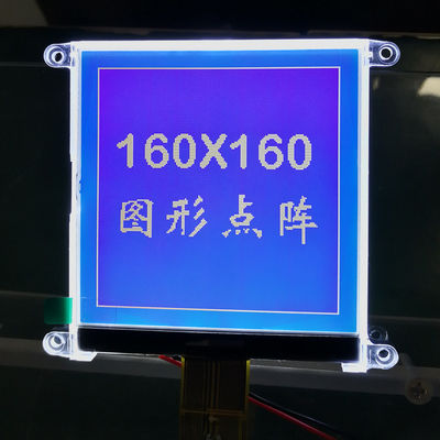 Zahn-Ähnlichkeit 60mA FSTN grafische LCD-monoanzeige 160X160 3.3V FPC für Detektor