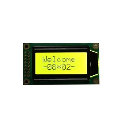 PFEILER 8X2 Dots Stn gelbgrünes positives Transflective-Charakter LCD-Modul