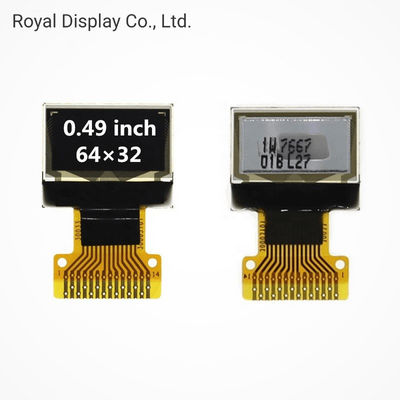 64X32 punktiert OLED-Anzeigen-Modul Spi paralleles 0,49&quot; Monolcd-bildschirm SSD1306