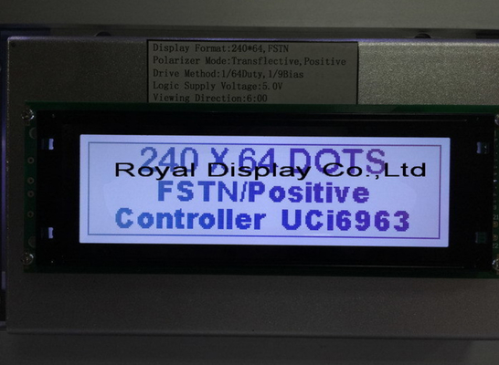 Kundengebundene Hintergrundbeleuchtung des Entwurfs-Zahn-240X64 Dots Graphic Lcd Display With Lcd
