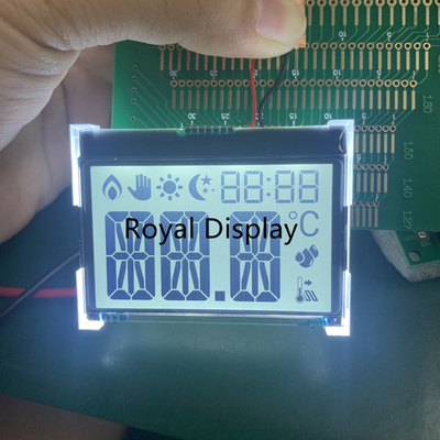 Kundengebundene 7 kundenspezifische Lcd Anzeige Segment-Stellen TN HTN STN Lcd für Energie-Meter Lcd