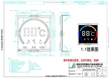 Hochauflösende Platte des Verhältnis-VA Lcd für industrielle Instrumente