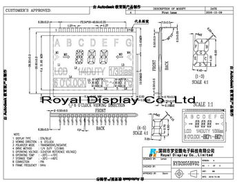 Kundenspezifische LCD Platte RYD2055BV02 für messenden Strom/Gruppen/Autoradios
