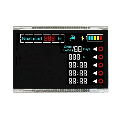 Einfarbige Art des Stellen-Hersteller-VA LCD segmentiert kundenspezifisches LCD-Anzeigen-Modul