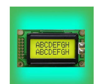 Weiße LED Hintergrundbeleuchtung RYB0802A des Berufs-Charakter 8x2 Lcd-Anzeigen-Modul-