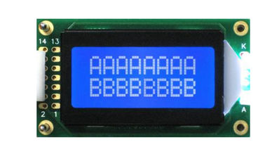 Weiße LED Hintergrundbeleuchtung RYB0802A des Berufs-Charakter 8x2 Lcd-Anzeigen-Modul-