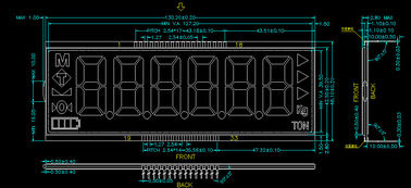 Hohe Zuverlässigkeit kundenspezifische negative positive LCD Art LCD-Platten-STN