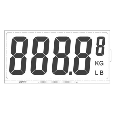 Alphanumerisches 7 Segment kundenspezifischer LCD zeigen I2C-Schnittstelle für Front Screen an