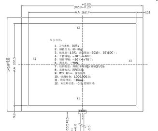 Touch Screen Platte Soem/ODM des Draht-CDG8671-7.0 4 widerstrebendes verfügbar