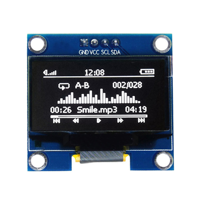 Farbe mit hohem Kontrast 0,96' OLED-Display Modul 128X64 Punkte Matrix Bildschirm