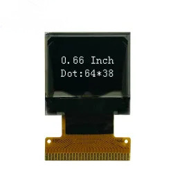 Mini Monochrome Passive Matrix 0,66' OLED Display 64X48 Punkte Modul