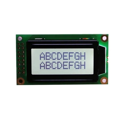 STN Transflective 0802 Zeichen-LCD-Display-Modul Positivgrünes Monochrom