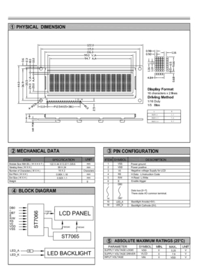 16*2 Großformat STN LCD Modul Negativblau Monochrom mit IC ST7065