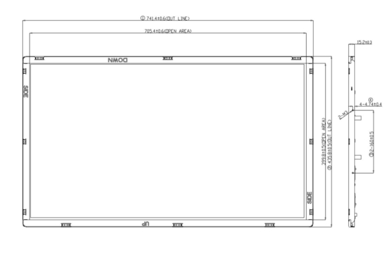 Boe 31,5 Zoll 1366*768 RGB V320WX1 TFT LCD TV Multimedia HD Freier Blickwinkel