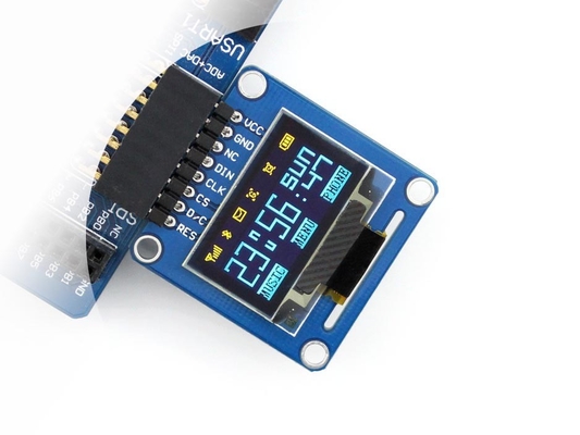 1.29' 1,3' OLED-LCD-Modul 128*64 Monochrom Blau Weite Temperatur Freie Ansicht
