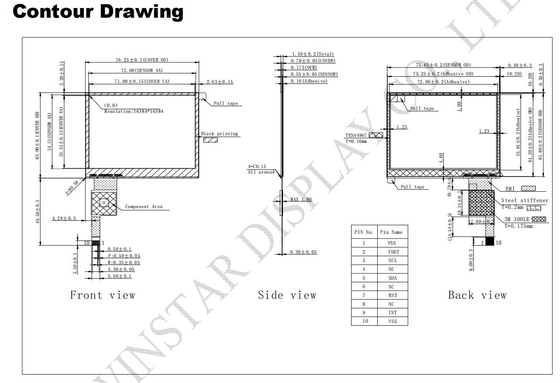 3.5'' Touch Panel Multi Touch COF CTP LLI2130 IC I2C Schnittstelle PCTP anpassbar