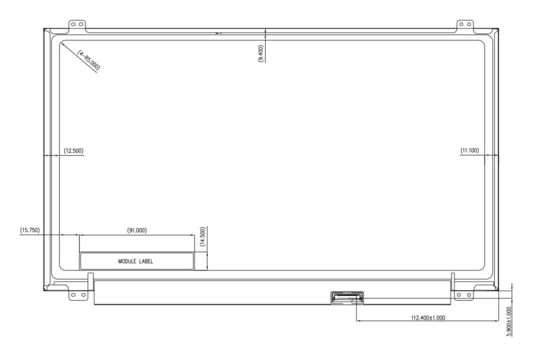 15.6'' TFT LCD Modul Innolux 1366*768 RGB HD N156bge-Eb2 6h Originalbildschirm