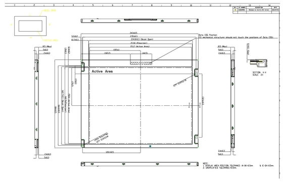 10.4'' TFT LCD INNOLUX G104AGE-L02 800*600 RGB Weitblick Weittemperaturanzeige