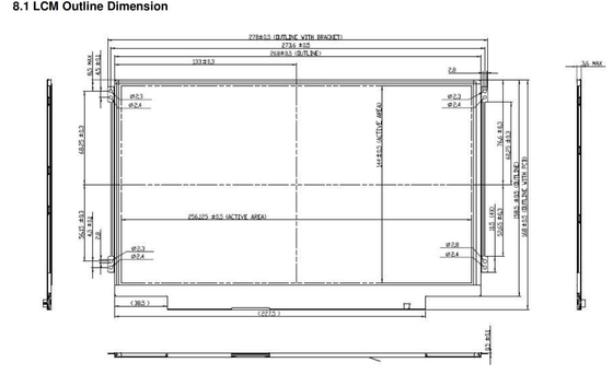 11.6' TFT LCD Modul 1366*768 RGB LVDS Schnittstelle AUO B116XW03 V0 für Laptop