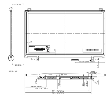 11.6'' TFT LCD Modul 1366*768 RGB N116BGE-L41 CMO CHIMEI Bildschirm