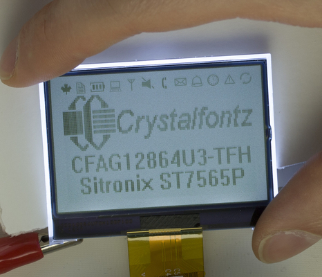 2.4' 128*64 Grafik-LCD-Modul mit geringer Leistung CFAG12864U3-TFH ST7565P mit Hintergrundbeleuchtung