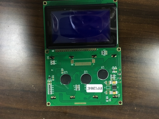 128*64 Grafik-LCD-Modul mit Hintergrundbeleuchtung mit AT0107/AT0108 Treiber 20 Pins Industriebildschirm