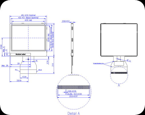 2.0'' LTPS-LCD-Modul mit RGB 640*240-Übertragung