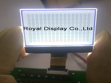 12864 Stn ZAHN Lcd-Modul-blauer negativer industrieller LCD-Bildschirm Transmissive