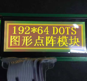 STN-Art 192x64-Entschließung grafisches Punkte der LCD-Modul gelbe + grüne Farbe19264