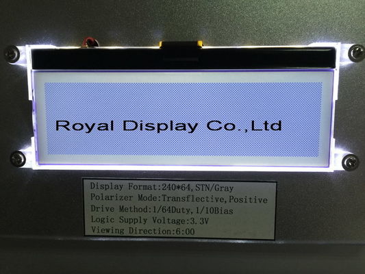 Chinesischer Fabrikpreis kundengebundenes grafisches LCD positives einfarbiges LCD 240X64 FSTN Modul Anzeigen-Modul Stn