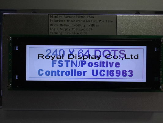 Prüfer-Graphic LCD der Sondergröße-240X64 STN paralleles FFC UC1611s Modul-Serienzahn-Monochrom