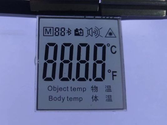 Segment IR-Thermometer TN-Positiv-7 mit Anzeigen-Modul-Zebra-Verbindungsstück Blacklight LCD