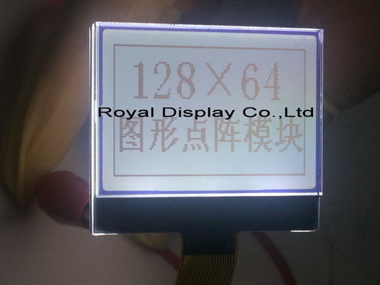 12864 Punkte RoHS FSTN 128X64 St75665r mit weißer Blacklight-Prüfer LCD-Bildschirmplatte