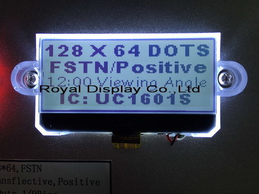 positive ZAHN 3V Mono-LCD 128x64 FSTN Anzeige Stn Gray For Medical Equipment
