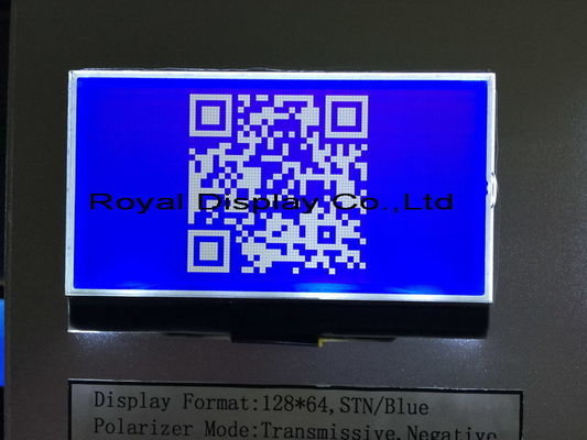 positive ZAHN 3V Mono-LCD 128x64 FSTN Anzeige Stn Gray For Medical Equipment