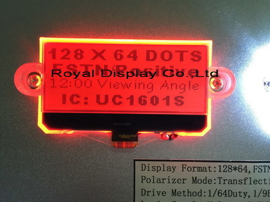 Heiße Verkäufe blaues Serien-kleines 128X64 grafisches Cog/COB Blacklight LCD Anzeigen-Modul Spi