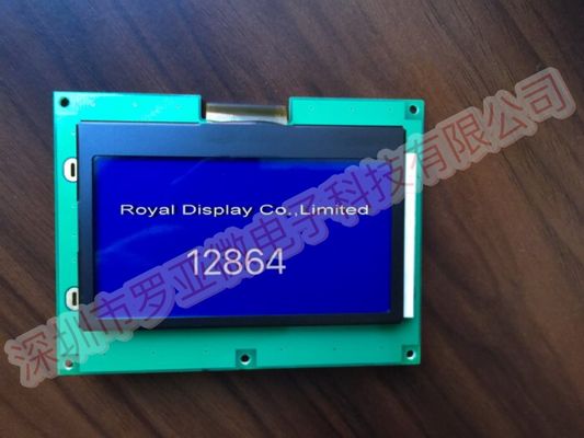 Hintergrundbeleuchtung 12864 Charakter Dfstn blaues COG/COB LCD-Anzeigen-Modul 5V