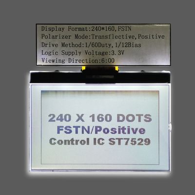 Anzeigen-Modul der Stn-Grau-240X160 Dots Graphic LCD paralleles Lcd Anzeigen-FFC