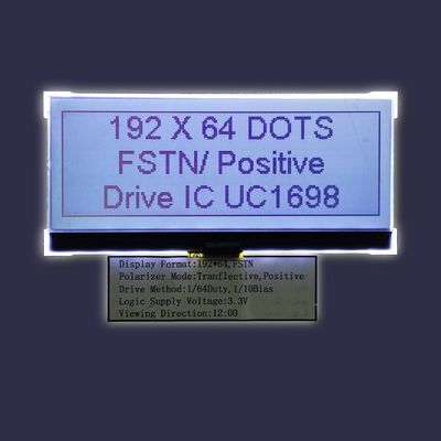 positive Transflective LCD Ähnlichkeit 192X64 UC1698 Anzeigen-FPC FSTN