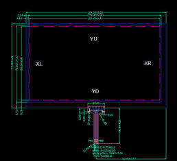 Sondergröße 1,8" ~21" kapazitive widerstrebende Touch Screen Platte Transmissive LCD-Anzeige mit Fingerspitzentablett