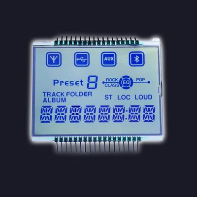 Positive LCD VA Platte kundenspezifisches elektrisches Segment Instrumen 7 medizinischer Ausrüstung VA Tn Htn Stn 3.3V FSTN Monolcd-Modul TN
