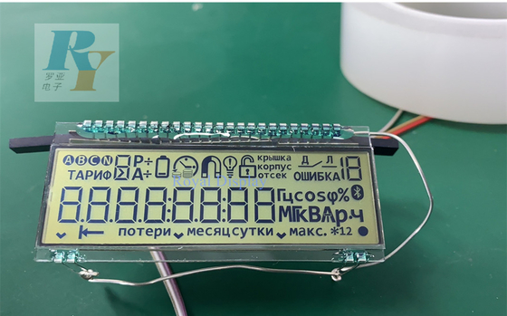 Kundengebundener Segment-Metall-Pin Display Lcd For Electronic-Batterie-Wasserzähler Tn Digital 7