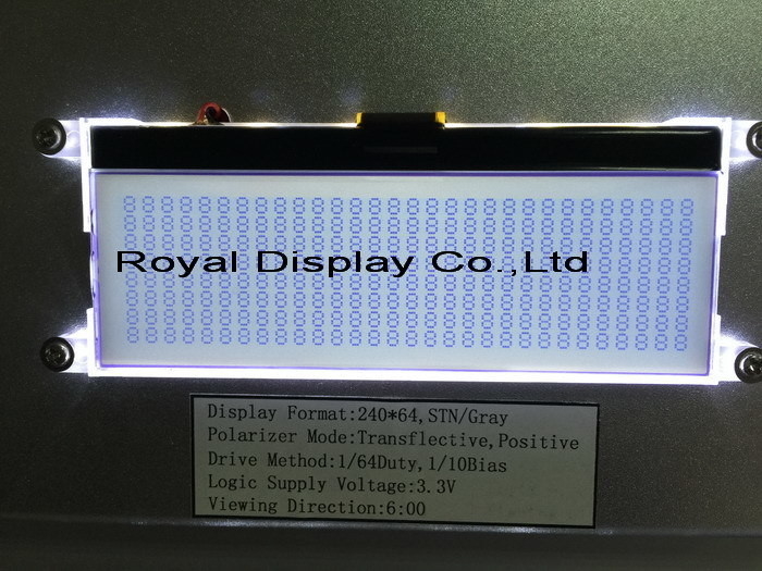 320*64 Stn Grafik-LCD-Modul Großgröße LC7981 Industrieanzeige mit Hintergrundbeleuchtung