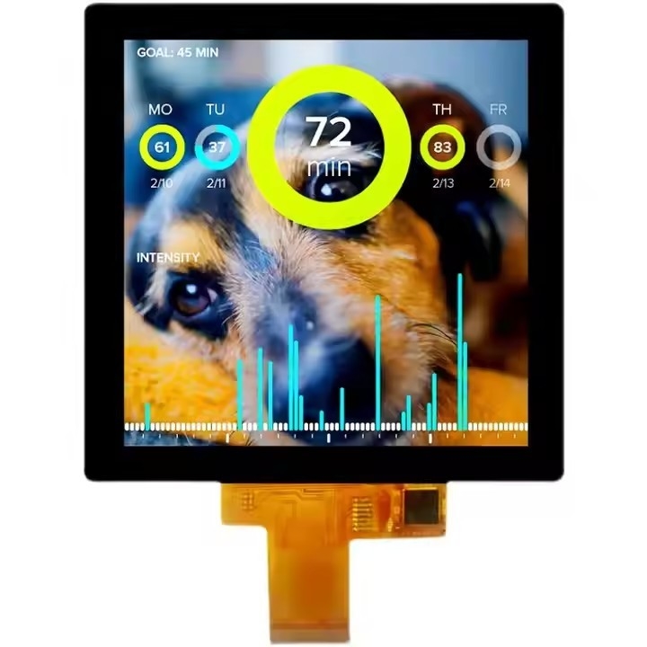 3.95 Zoll 4 " 480 * 480 Quadrat TFT LCD-Display mit RGB-Schnittstelle CTP