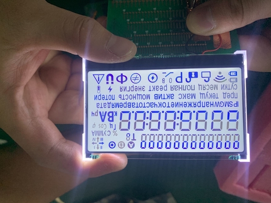 Numerisches, monochromes, digitales, kundenspezifisches LCD-Display mit 7 Segmenten