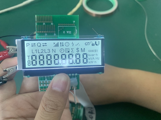 Numerisches, monochromes, digitales, kundenspezifisches LCD-Display mit 7 Segmenten